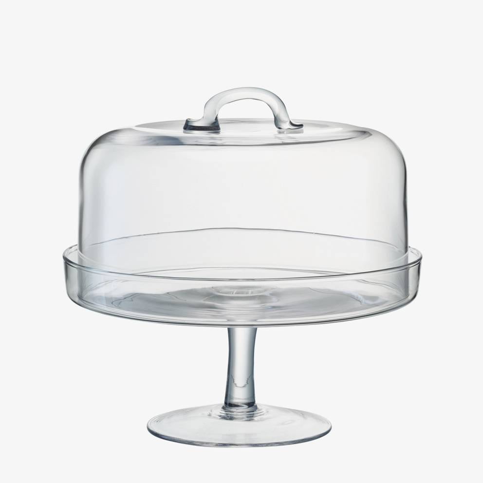 SERVE CAKESTAND &amp; DOME 26.5CM/25CM CLEAR