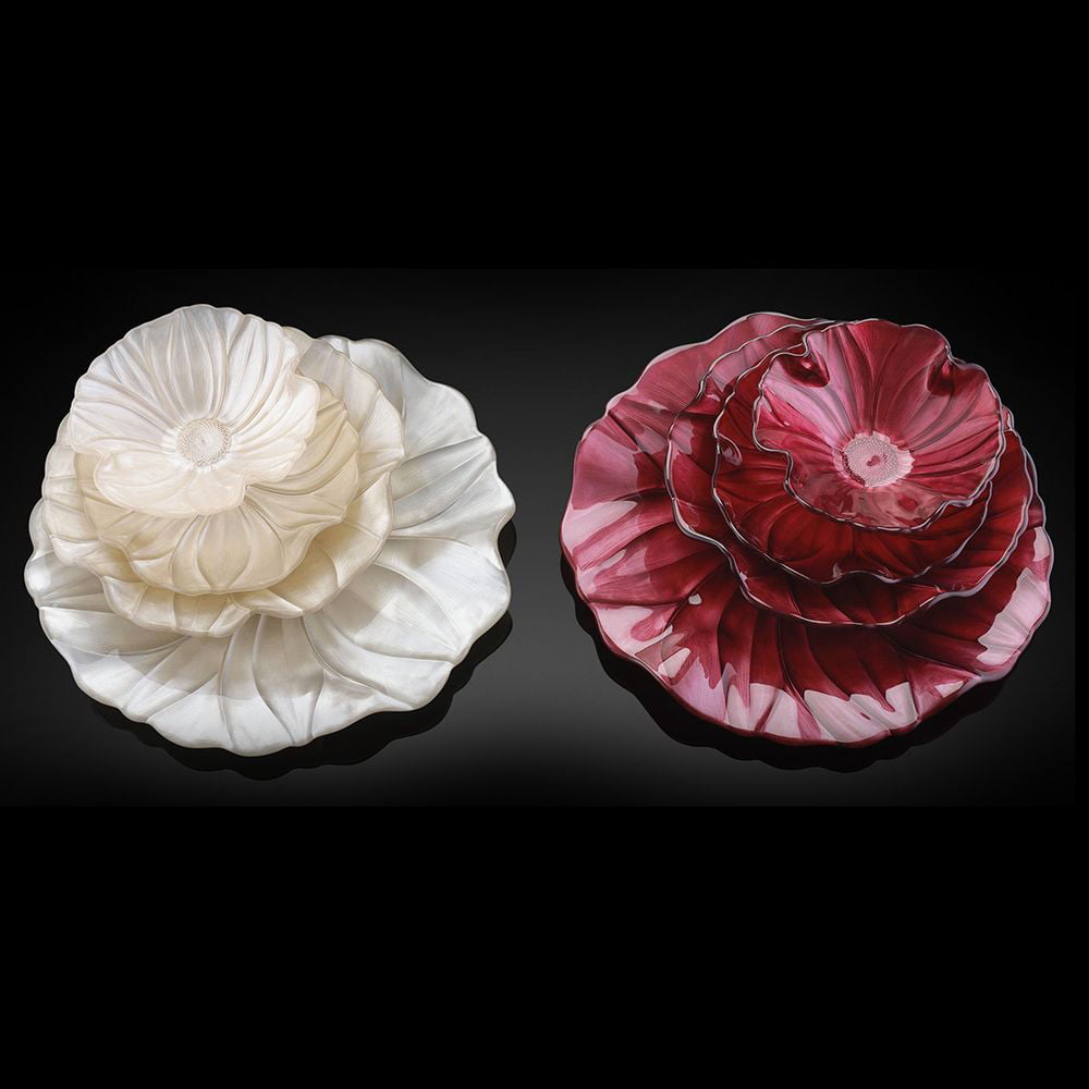 IVV Magnolia Plate Pearly Ivory Decoration