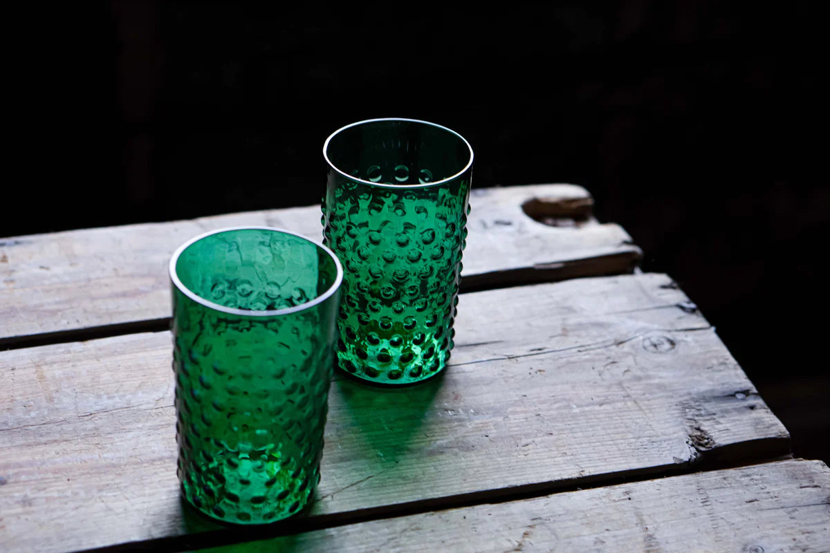 Klimchi HOBNAIL 6PCS TUMBLER SET 200ML ( DARK GREEN )