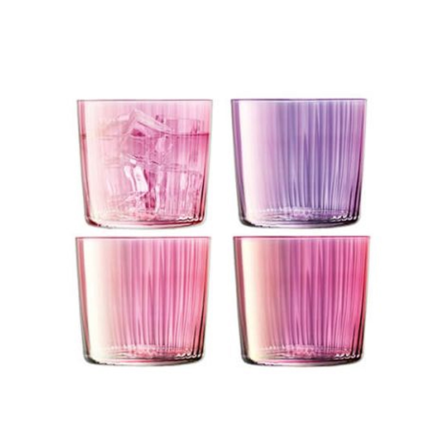LSA International 4Pcs Set Gems Tumbler 310ML Assorted Garnet