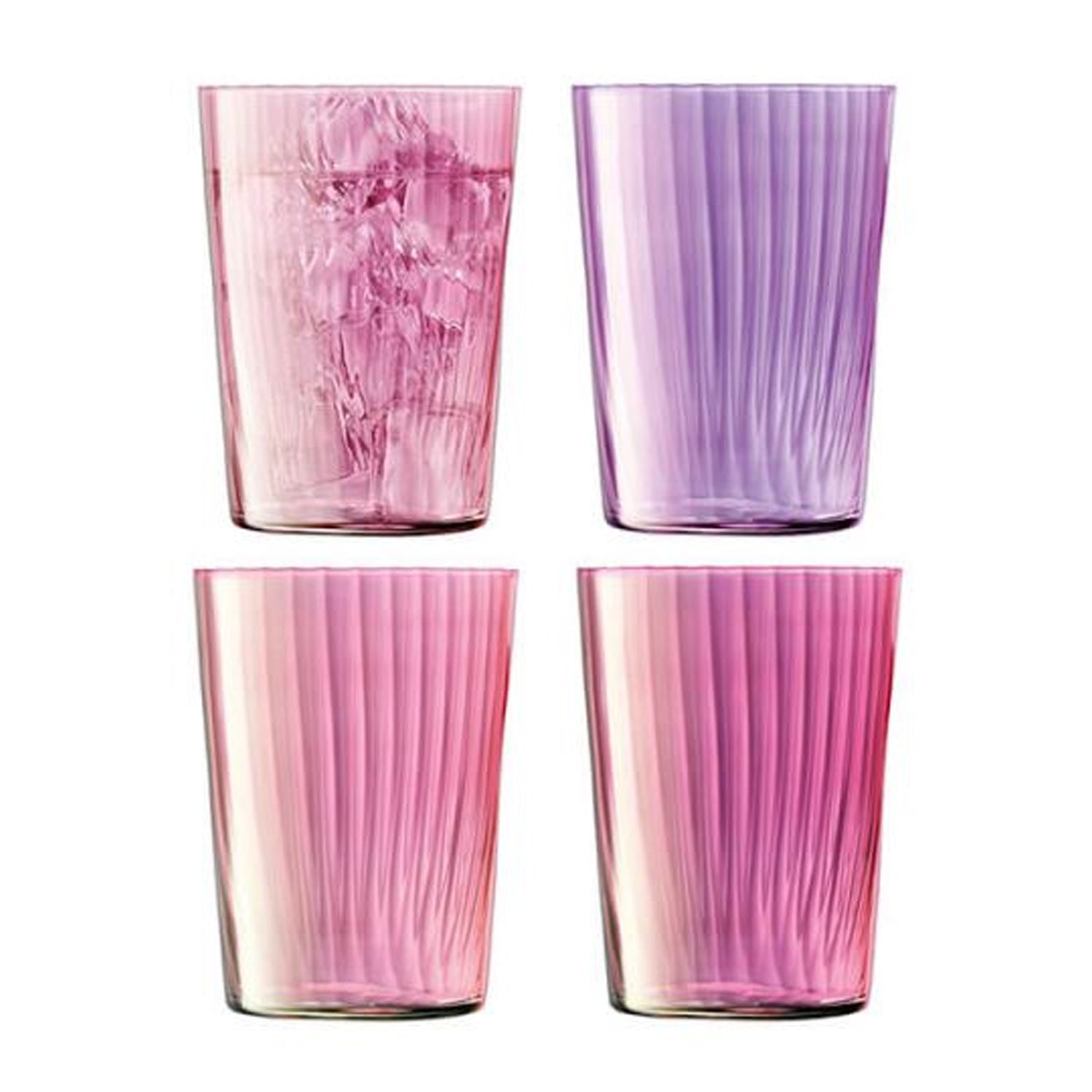 LSA International 4Pcs Set Gems Tumbler 560ML Assorted Garnet