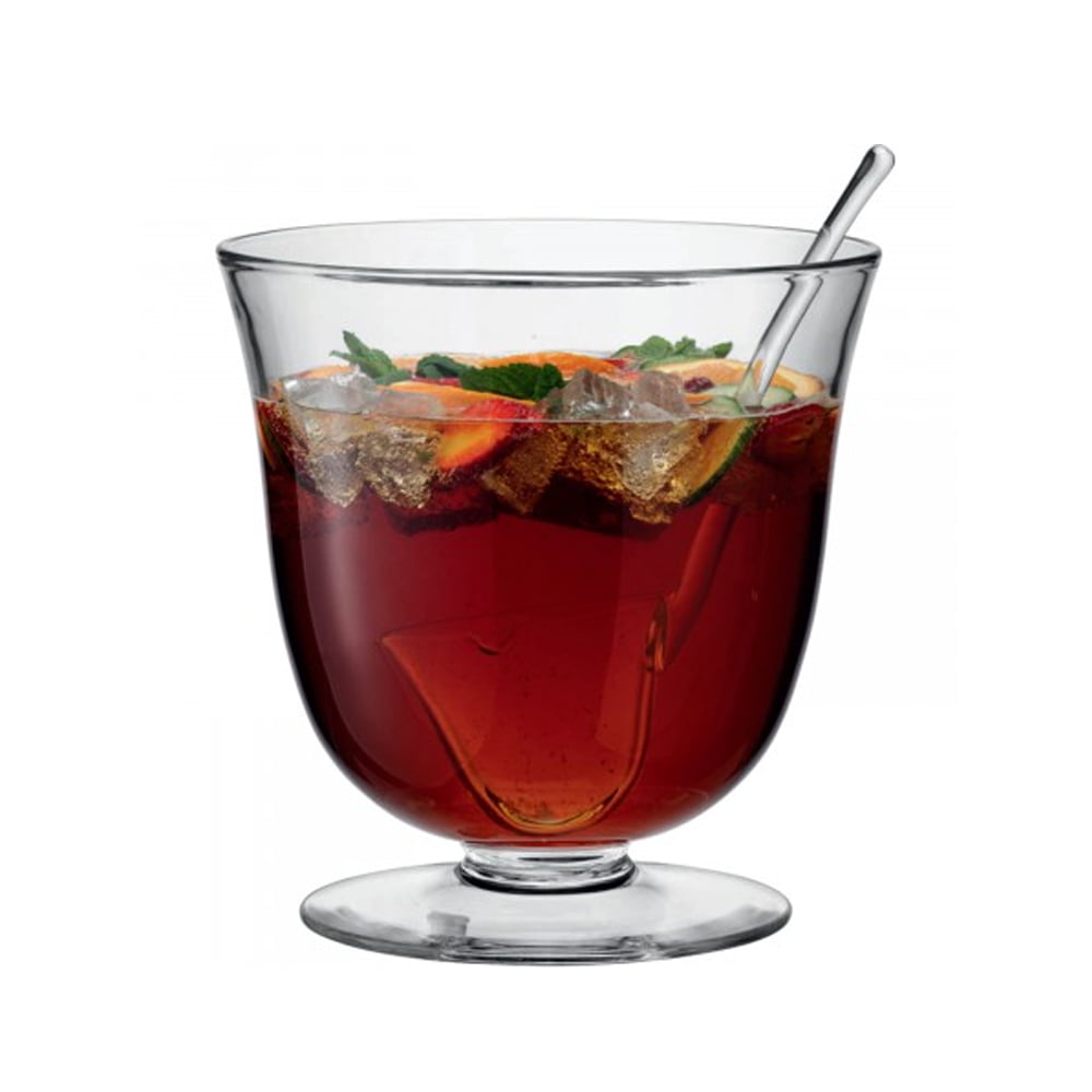 SERVE PUNCHBOWL Ø25CM &amp; LADLE H25CM CLEAR