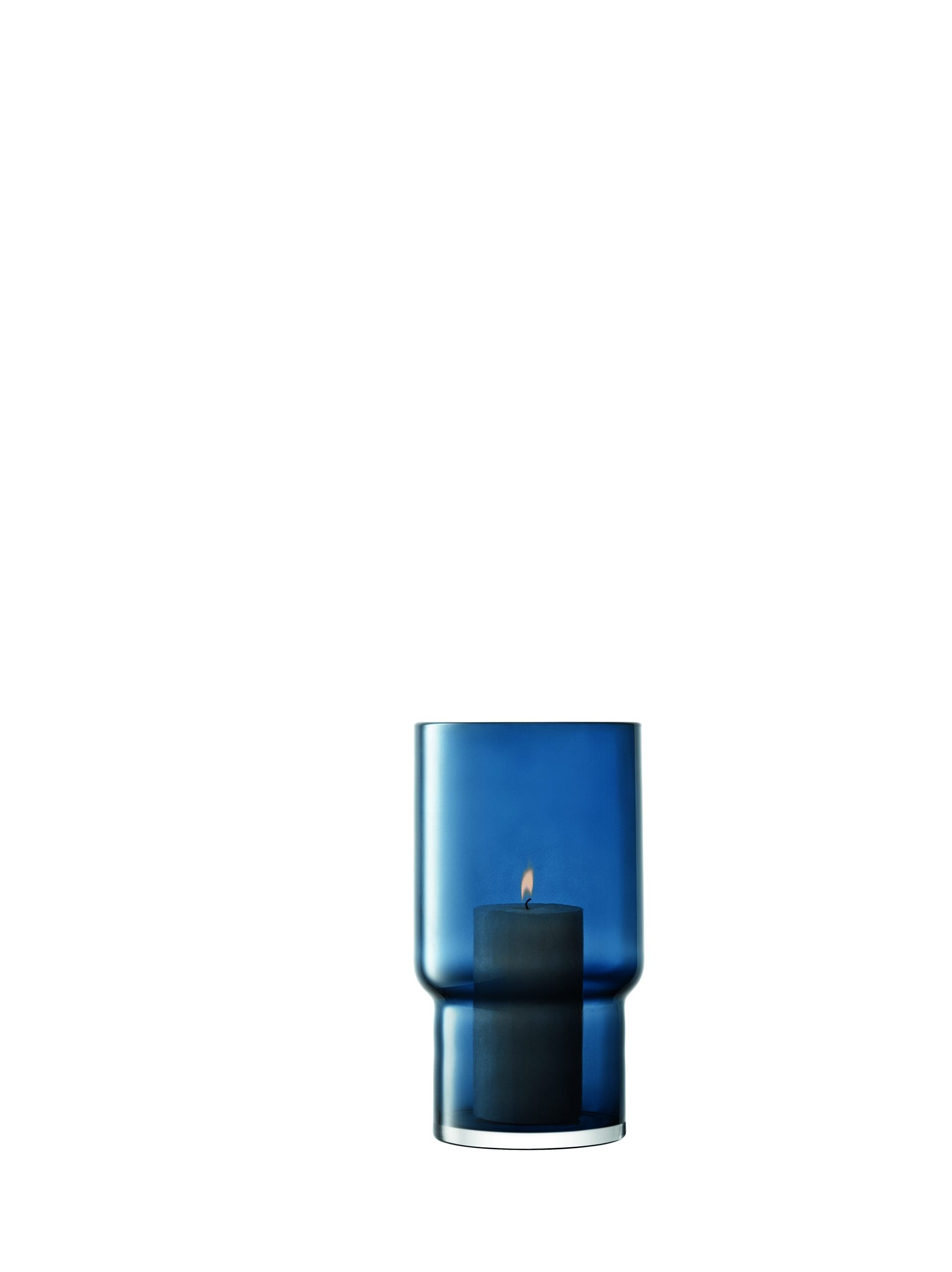 UTILITY VASE/LANTERN H30CM SAPPHIRE