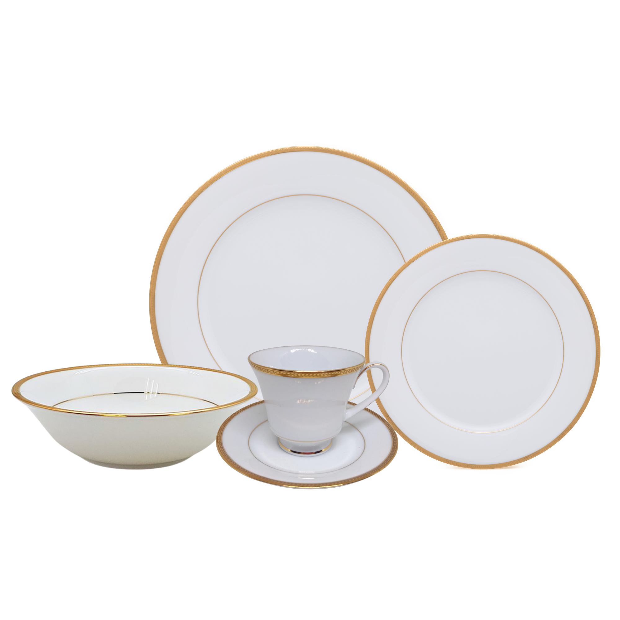 Noritake 20Pcs Dinner & Tea Set for 4 Person - Toorak Gold