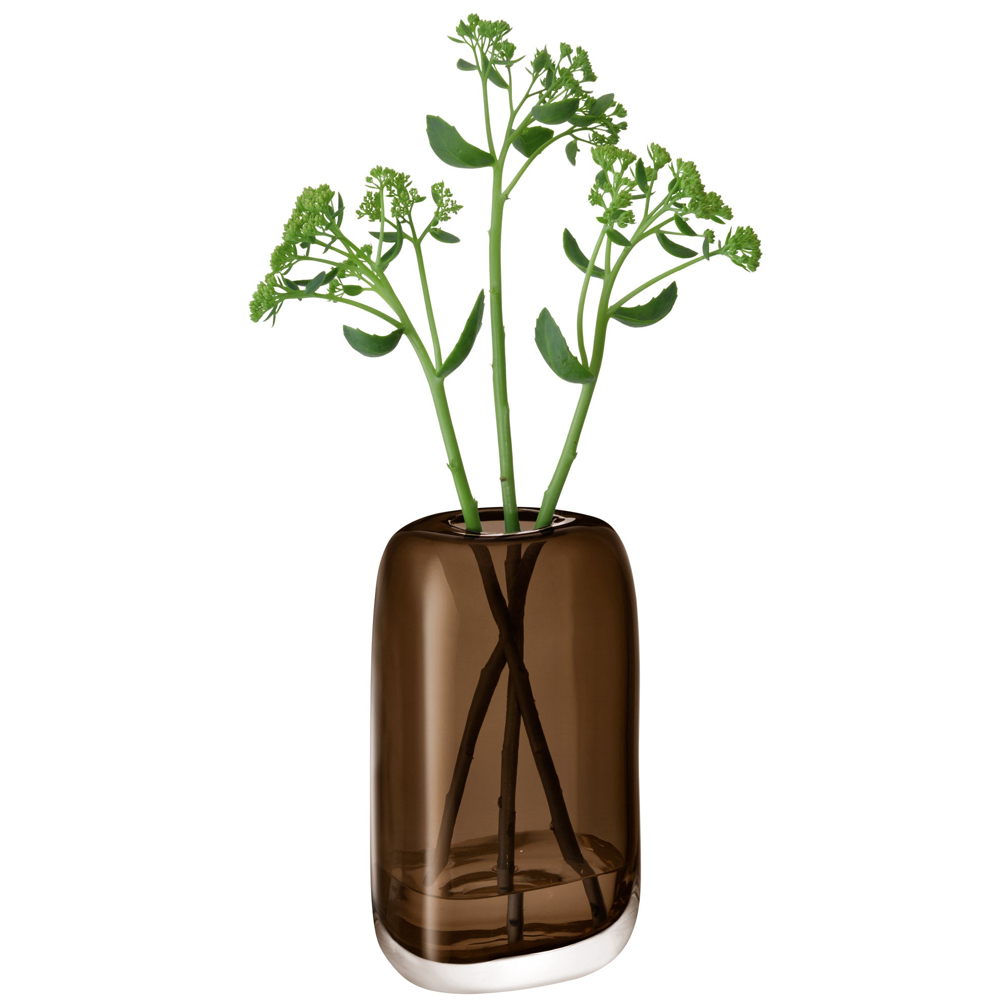 Melt Vase H24cm Mushroom Brown