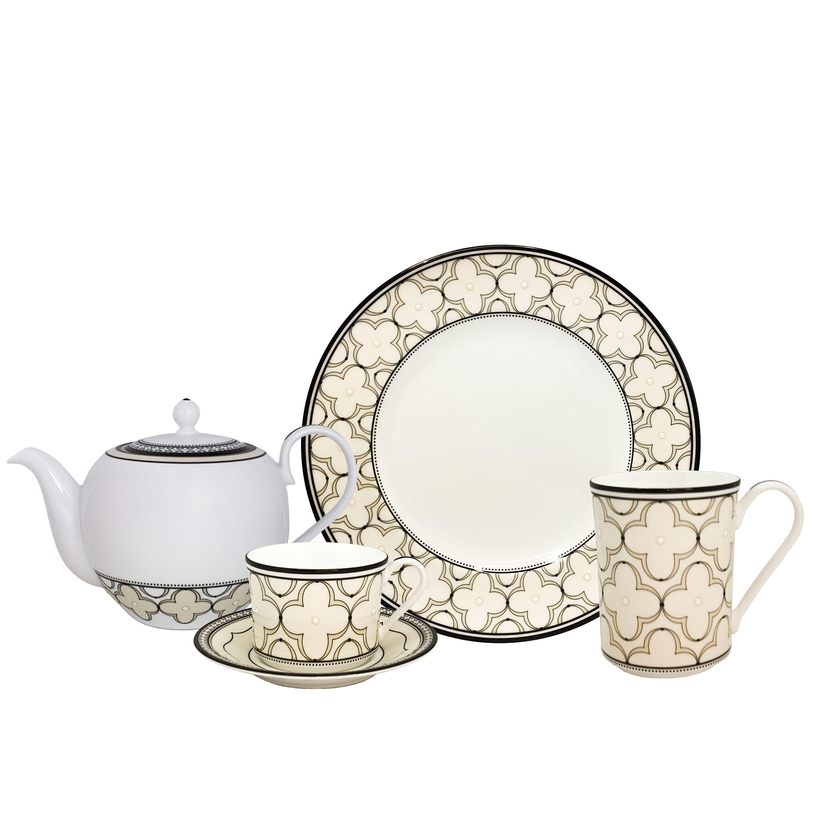 Noritake Cup & Saucer W/Gift Box-Trefolio Mansion Yellow