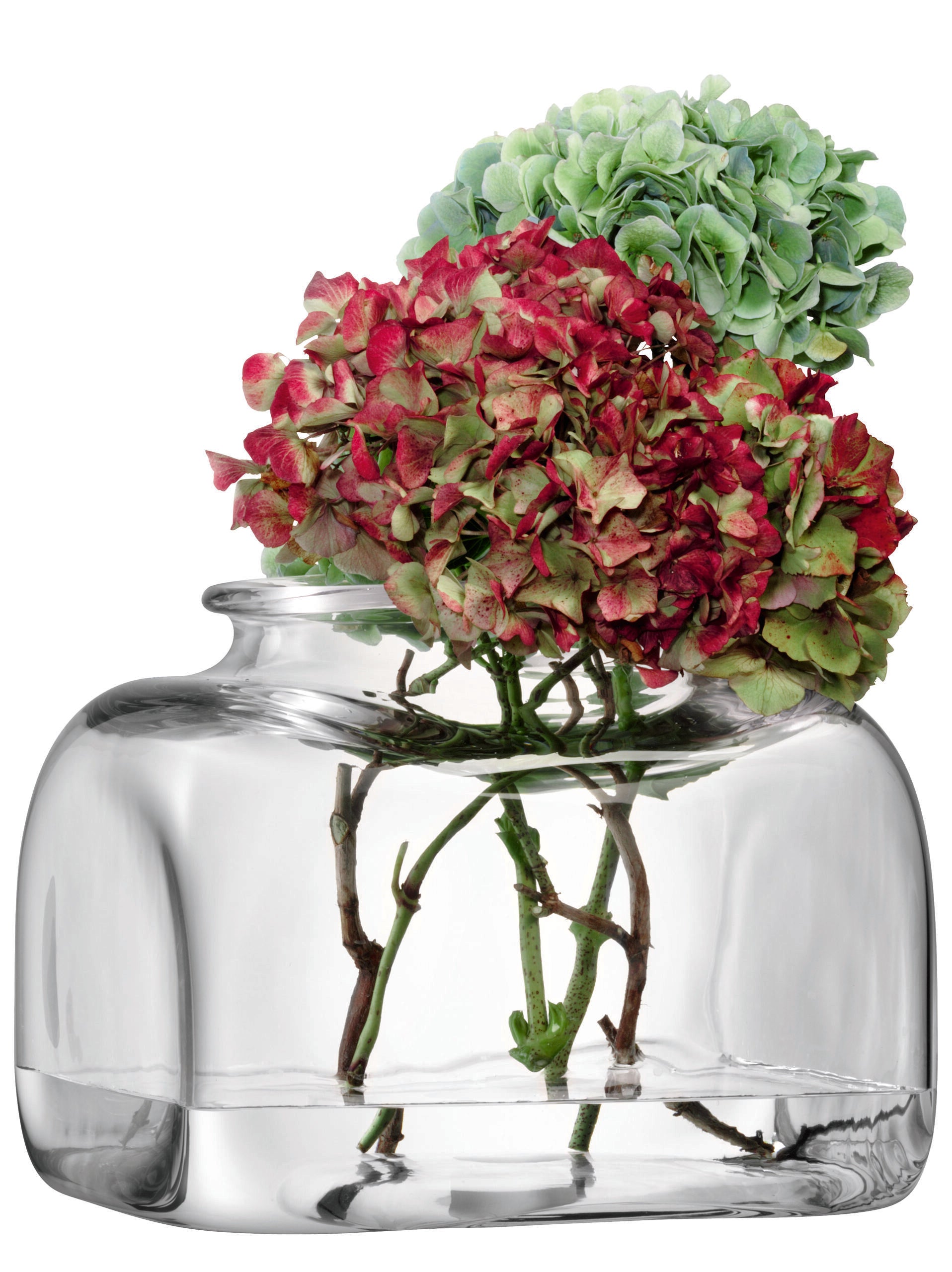 Umberto Vase H25cm Clear