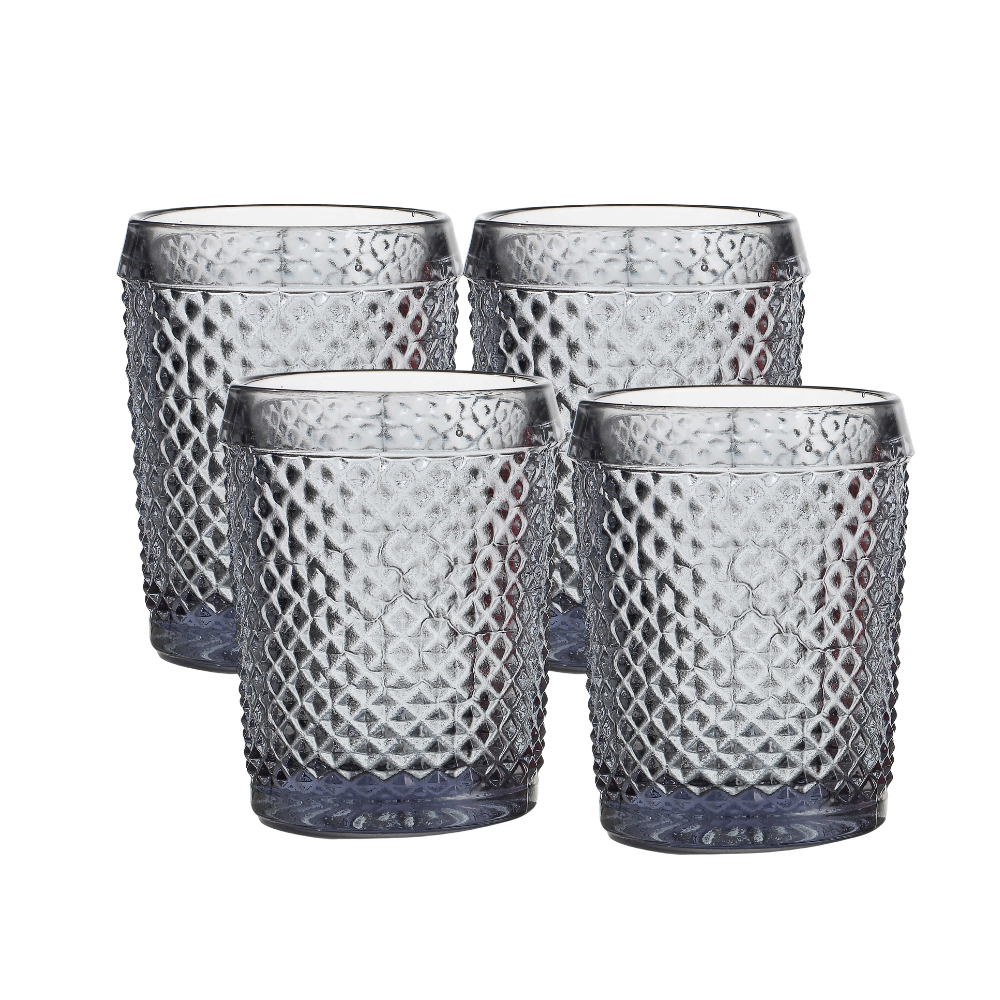 Vista Alegre Set with 4 Old Fashion - Bicos Grey