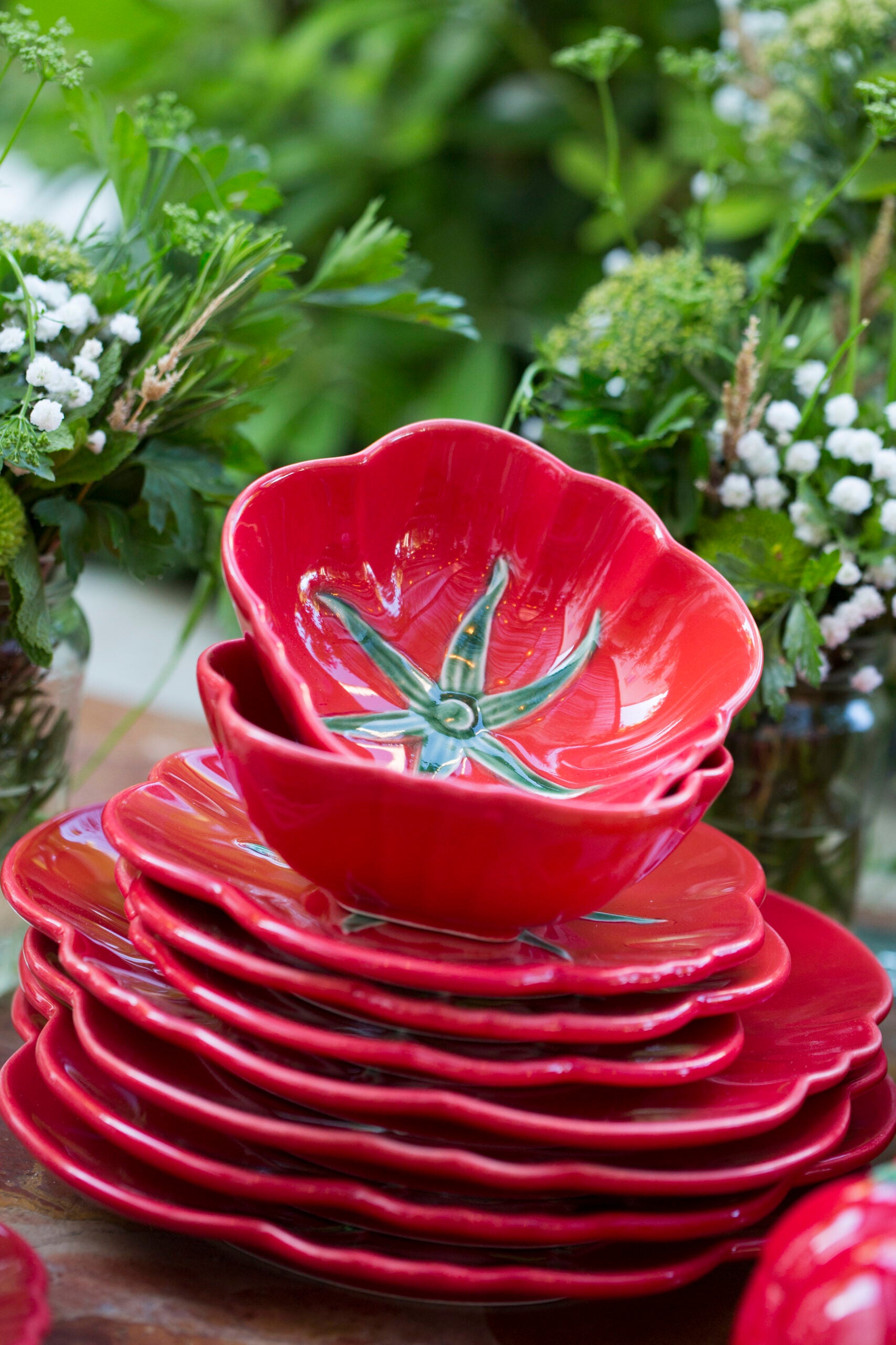 Bordallo Pinheiro Small Pizza Plate 31.5cm - Tomato