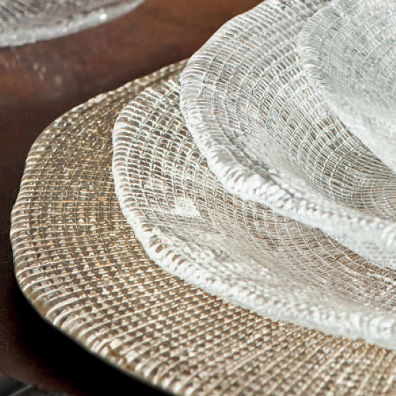 IVV Diamante Charger Plate - Clear